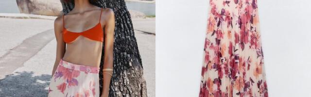 Novi hit iz Zare: plisirana cvetna midi suknja