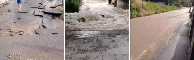 "APOKALIPSA" u Braće Jerković: Bujica, pa RAZVALJENA ulica (VIDEO)