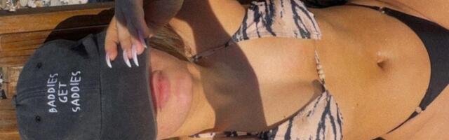 ZA NJU JE VEĆ POČELO LETO: Skinula se zvezda Granda, SEVAJU OBLINE! FOTO