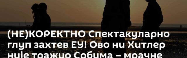 (НЕ)КОРЕКТНО Спектакуларно глуп захтев ЕУ! Ово ни Хитлер није тражио Србима  – мрачне силе се опекле
