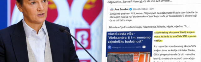 Председница парламента поново прозвала Н1 и Јовану Глигоријевић