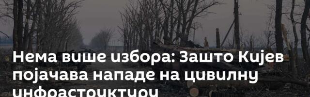 Нема више избора: Зашто Кијев појачава нападе на цивилну инфраструктуру