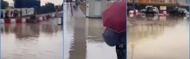 Potpuno poplavljen beogradski aerodrom (VIDEO)