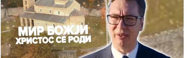 Мир Божји - Христос се роди! Председник Србије честитао Божић уз звуке звона са српске светиње