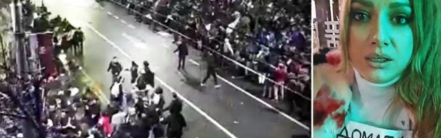 Isplivao šok snimak! Blokaderska novinarka usred protesta 15. marta: "Ljudi fejkuju stampeda!" (VIDEO)