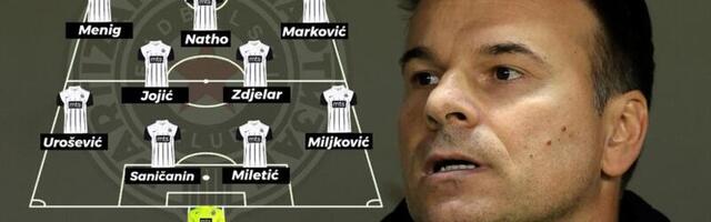 PARTIZAN - TIM ZA SPARTU: Miletić umesto Vujačića, Miljković čvršća opcija na desnom boku, vraća se Marković