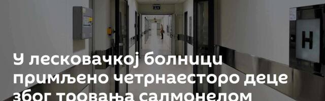 У лесковачкој болници примљено четрнаесторо деце због тровања салмонелом