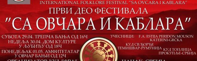 Četiri dana igre, pesme i predstavljanja narodne tradicije: Folklorni festival „Sa Ovčara i Kablara” 15. put u Čačku