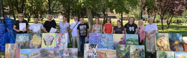 Slike sa Likovne Kolonije čekaju humane ljude. Novac od prodaje ide za GAK Niš