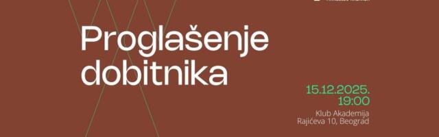 Proglašenje laureata/kinje ovogodišnje nagrade „Dimitrije Bašičević Mangelos“ u klubu Akademija