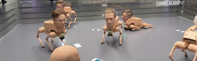 Psi-roboti sa glavama tehnoloških lidera: Umetnost razotkriva moć algoritama!