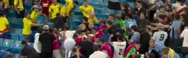 Skandal na Kopa Amerika: Brutalna tuča fudbalera Urugvaja i navijača (VIDEO)
