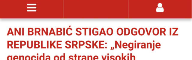 UDAR NA ANU BRNABIĆ I SRBIJU Islamističku Slobodnu Bosnu i Pavla Grbovića boli istina o Srebrenici