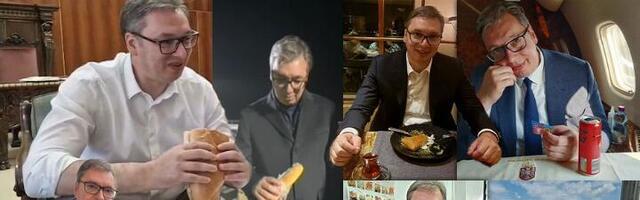 UVEK KAD JE GUSTO Vučić javi narodu da je dobro ručao