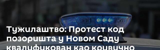Тужилаштво: Протест код позоришта у Новом Саду квалификован као кривично дело насилничко понашање