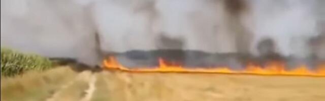 Drama kod Šapca: Vatra stigla do porodičnih kuća, komšije i vatrogasci sprečili tragediju (VIDEO)