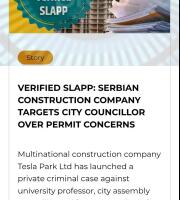 Krivični postupak protiv prof. Tamare Milenković Kerković evropski CASE verifikovao kao SLAPP tužbu – investitor „Tesla park“ u Galeriji srama