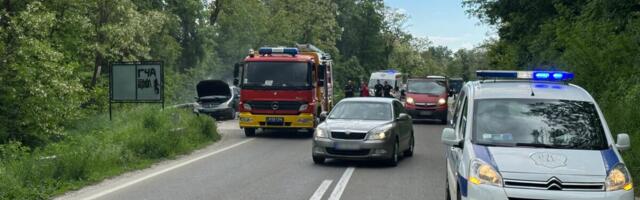 JEZIVI DETALJI NESREĆE NA PUTU KOD ČAČKA: Vozač se polio benzinom u autu i zapalio, svemu prethodila prijava za nasilje u porodici?!