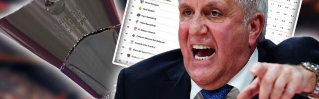 Ovako izgleda tabela Evrolige posle poraza Partizana od Panatinaikosa: Crno-beli mogu i na poslednje mesto...