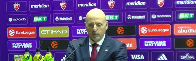Saša Obradović se obraća posle velike pobede protiv Olimpijakosa: Konferenciju trenera Zvezde pratite na Sportalu /VIDEO/