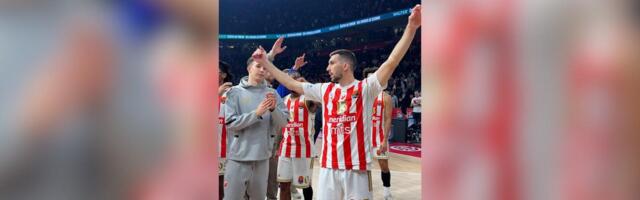 Zvezda upisala devetu pobedu u sezoni, pa napravila šou sa navijačima u krcatoj Areni!