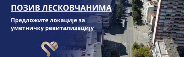 Grad Leskovac poziva sugrađane da predlože lokacije za nove umetničke sadržaje u gradu