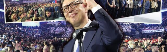 SRBIJA SE UJEDINILA KAO NIKADA PRE: 70.000 LJUDI U TRANSU UZ ALEKSANDRA VUČIĆA! Veličanstvena slika iz krcate Arene, narod poslao poruku: "OVO JE POBEDA ZA BUDUĆNOST!" (FOTO, VIDEO)