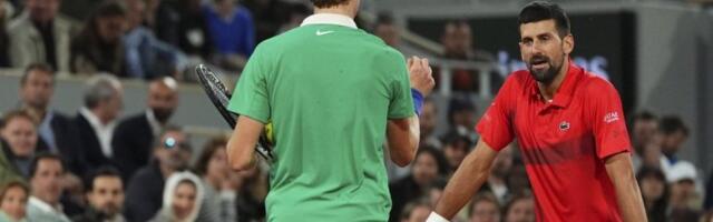 Kraj za Đokovića na Rolan Garosu: Siner je u ovom trenutku preveliki zalogaj