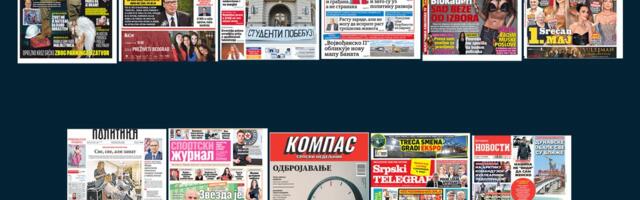 NASLOVNE STRANE PRAZNIČNIH BROJEVA: Prelistavanje štampanih izdanja do 3. maja 2026. godine