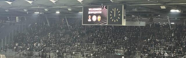 Navijači Zvezde i Šturma se „zagrevaju“ za utakmicu (VIDEO)