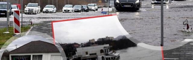 APOKALIPSA U PODGORICI! Kuće pod vodom, ljudi spasavaju žive glave! ZATVORENI I PUTEVI! (FOTO, VIDEO)