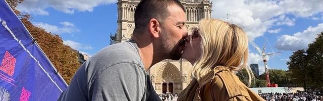 Pršti ljubav u Parizu! Anđelka Prpić u miniću: Razmenjuje nežnosti sa suprugom i topi se u njegovom zagrljaju