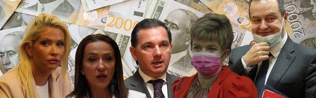 Sandri Božić 635.769,14 para građana! Dačiću najviše novca...