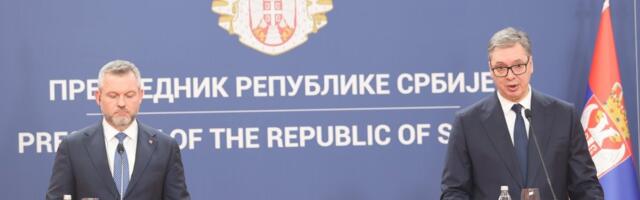 Vučić i Pelegrini govore za medije: Hvala Slovačkoj na podršci Srbiji na evropskom putu (VIDEO)