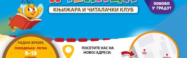 Ponovo radi knjižara “Pčelica“, sada je na novoj adresi