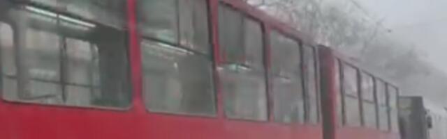 Десетак блокадера блокирало саобраћај код Правног факултета