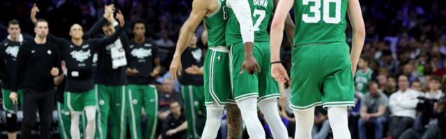 EMBID SE VRATIO POSLE OPERACIJE, ALI DŽABA! Boston razmontirao Filadelfiju, Tejtum i Pričard "zapalili" mrežice! (VIDEO)