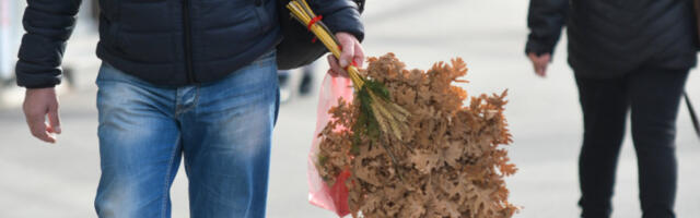 BADNJAK KAO NEKADA: Sneg zavejao Loznicu, kupovina pod pahuljama, a evo koliko koštaju najlepši aranžmani