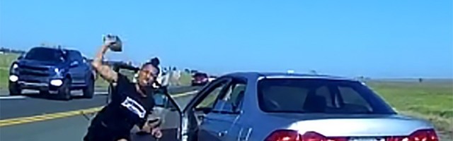 Okršaj žena vozača na auto-putu (VIDEO)