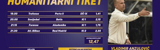 Humanitarni tiket u podne: Vladimir Anzulović tipuje za lečenje Nikoline Nerandžić