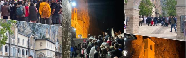 NA HILJADE IH ČEKA DA SE POKLONE SVETOM VASILIJU: Silan narod slio se pod Ostrog, nestvarne slike: Još se pripoveda o bebi koja je u kolevci pala u provaliju