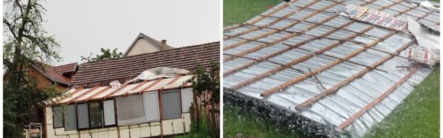Pogledajte kako je strašno nevreme za samo 1 minut uništilo radionicu: Kraljevčanin ne veruje šta ga je snašno