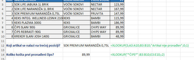 Ultimativna pretraga: Excel funkcija XLOOKUP