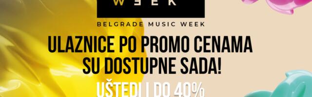 Ulaznice za Belgrade Music Week od danas po PROMO cenama – 40% POPUSTA