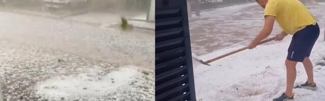 POGLEDAJTE SAV UŽAS NEVREMA U NEVESINJI! Nezapamćen grad, led i kiša usred jula, građani prijavljuju ogromne gubitke: "Šteta se meri u MILIONIMA!" (FOTO, VIDEO)