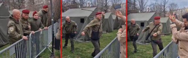 Veteran JSO "obrazložio" zašto je udario štapom građanina (VIDEO)