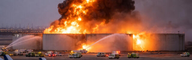 Iranski dron pogodio rezervoare za gorivo na aerodromu u Kuvajtu, izbio veliki požar