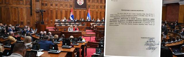 NOŽ U LEĐA DRŽAVI! U Skupštinu stigao predlog "rezolucije" - blokaderski poslanici traže da Srbija PRIZNA LAŽNE ZLOČINE NA KiM, pozivaju se na Hag (FOTO)