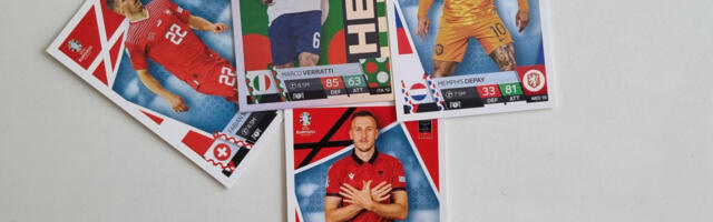 Skandalčina! Albanski fudbaler pokazuje dvoglavog orla na zvaničnim sličicama EURO 2024, prodaju se i u Srbiji /VIDEO/