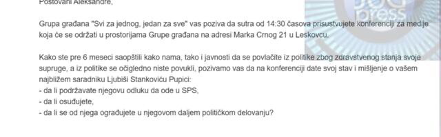 GG “Svi za jednog, jedan za sve” pozvala na press konferenciju Rangelova da se izjasni o prelasku svog najbližeg saradnika u odborničku grupu SPS